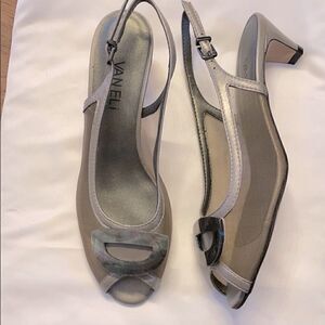 VANELI LEATHER MESH SANDALS.  NEW